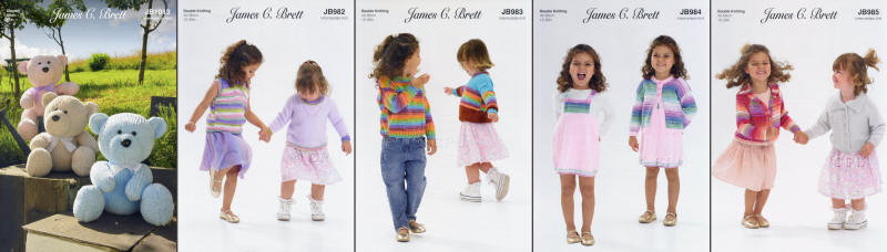 James C.Brett Pattern Leaflets and Yarn