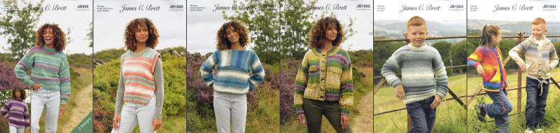 James C.Brett Aurora Chunky Pattern Leaflets