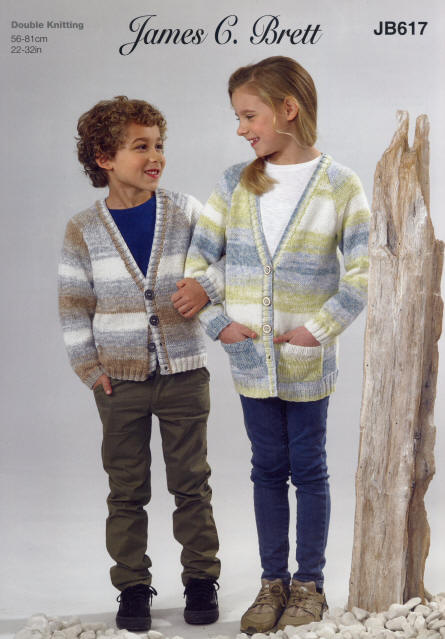 Childrens V-Neck Raglan Cardigans