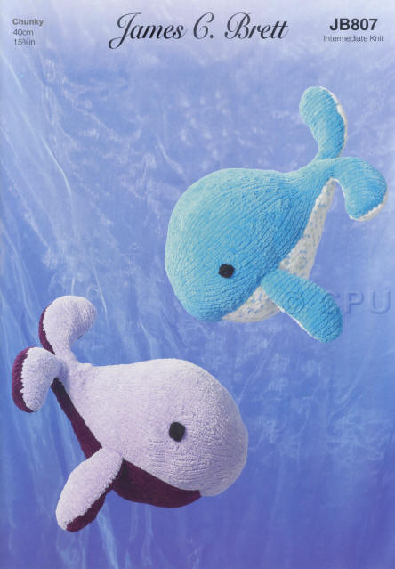 Toy Whales in shades B49 and B08 or B10 and B52