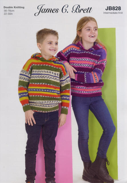Colours shown are shades G14 and G15 - Hooded Sweater for boys or girls