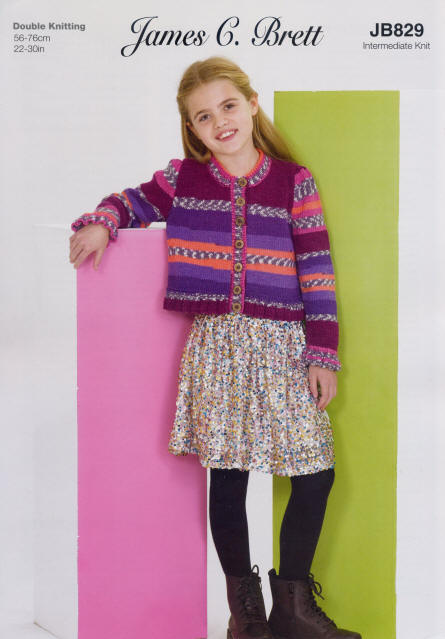Colour shown is shade G15 - Girls Cardigan