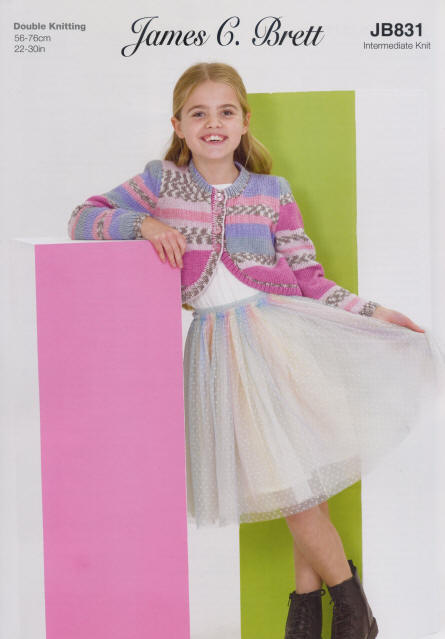 Colour shown is shade G13 - Girls Cardigan