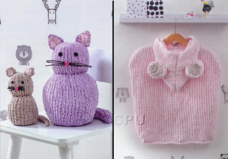 Cat and Mouse Toys plus picture of hood with mouse ears