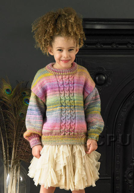 Childs Sweater in EM03 (Serenity)