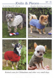 Sandra Polley Dog Coats Knitting Pattern KP06 