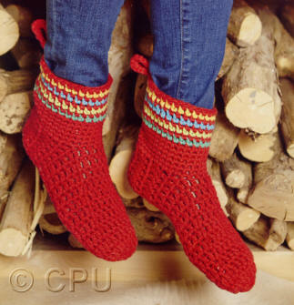 Crochet Slipper Boots