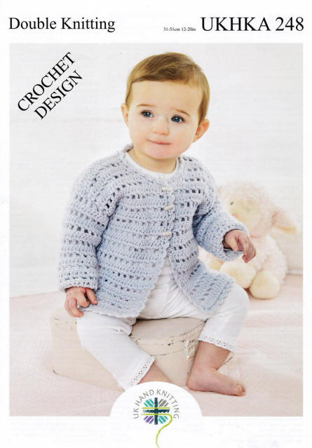 Crochet Baby Long Sleeve Cardigan 