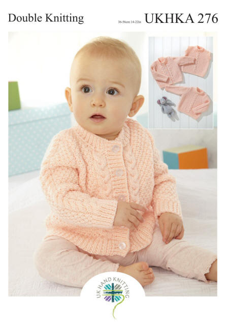 Knitted Baby Cardigan, Sweater and Slipover. 
